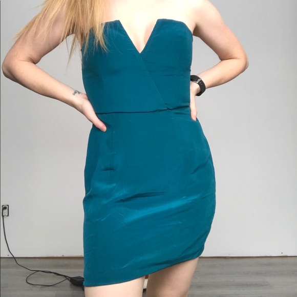 Naven teal strapless dress - Picture 2 of 5